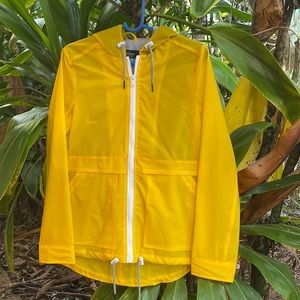 Coffee Shop New York Yellow Rain Jacket M